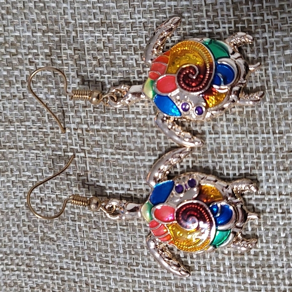 Earrings Turtles multicolor - Picture 1 of 2